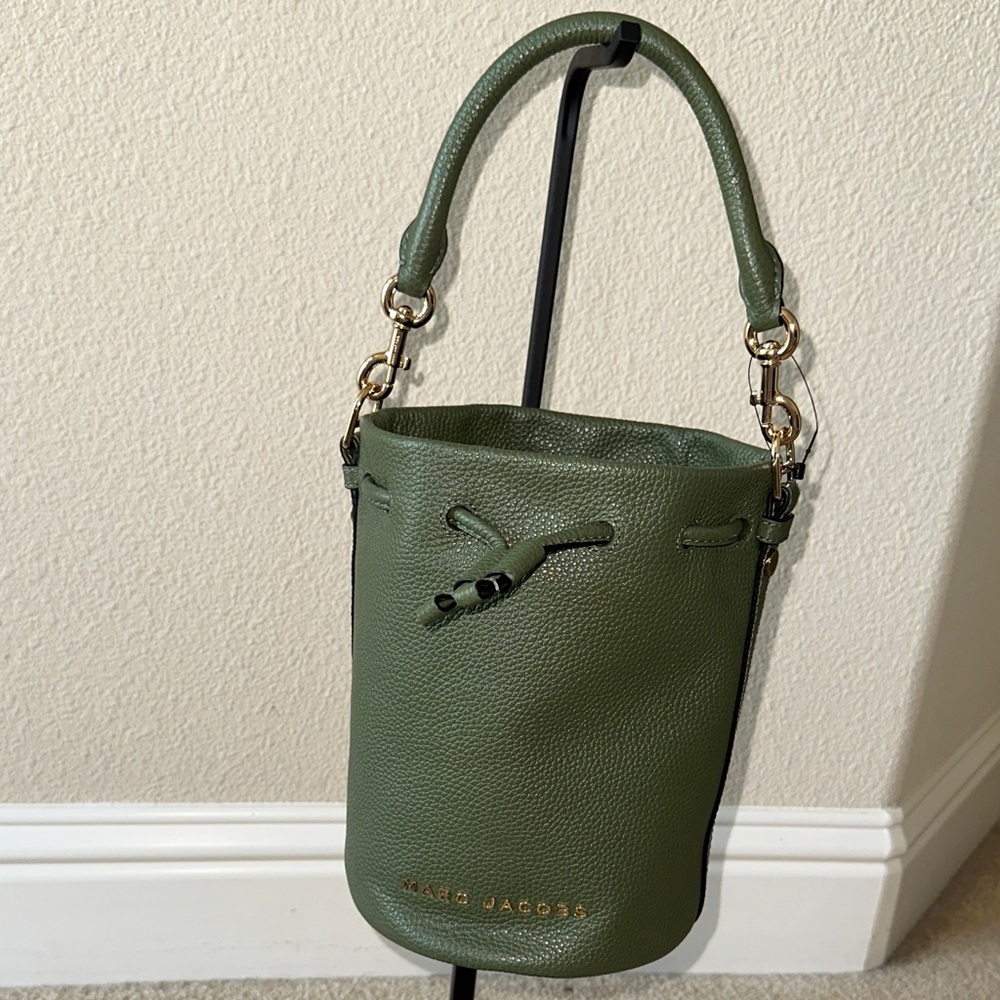 Marc Jacobs Olive Green Bucket Shoulder Bag